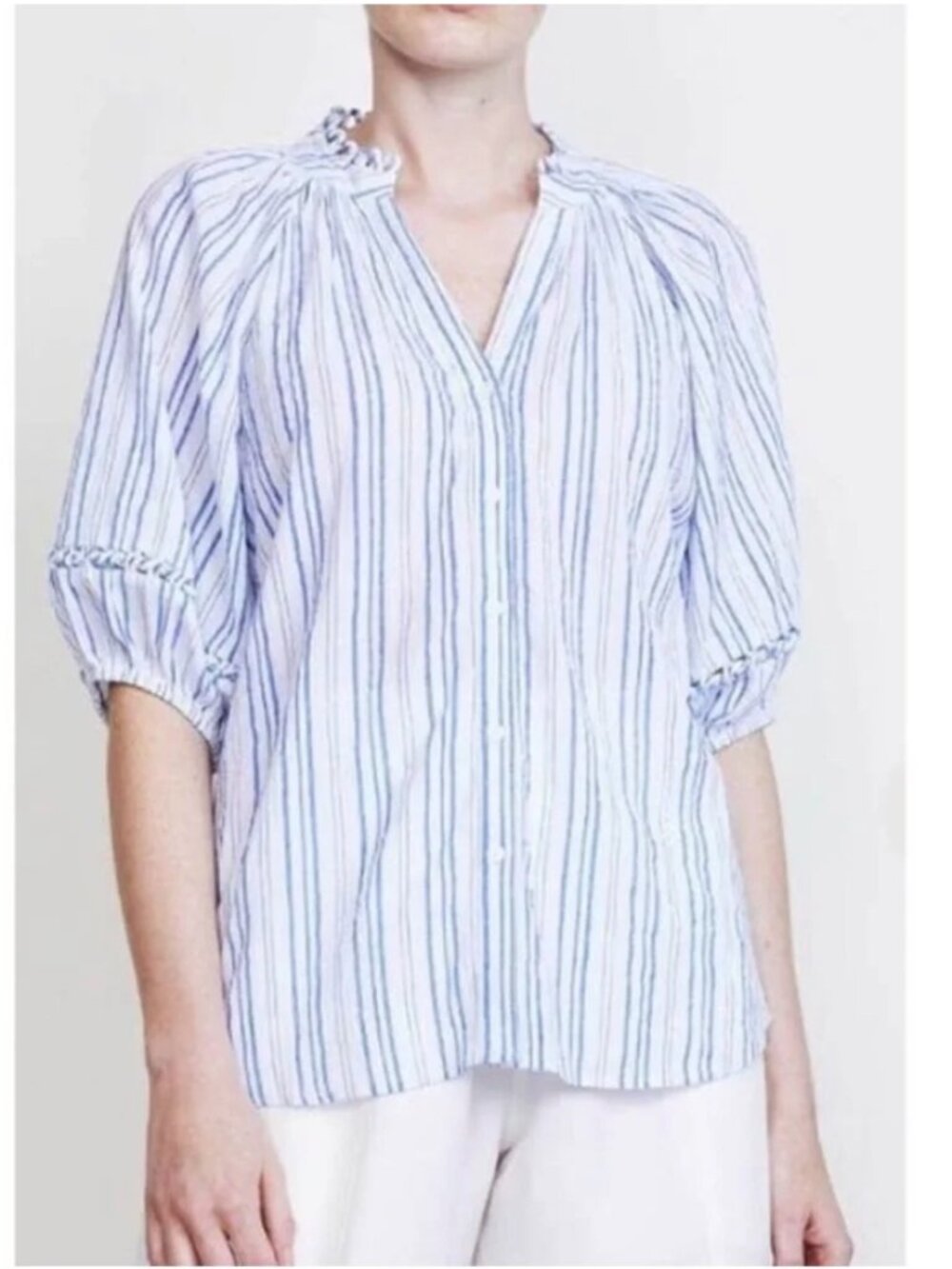 Apiece Apart Stripe Mitte Top Blouse